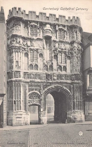 POSTCARD - CANTERBURY CATHEDRAL - GATEWAY - KENT - BOWLES - VALENTINES - Picture 1 of 2