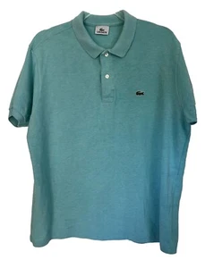 Lacoste Polo Shirt Small Blue Teal Vintage Polo Croc France Devanlay 90s Casual - Picture 1 of 7