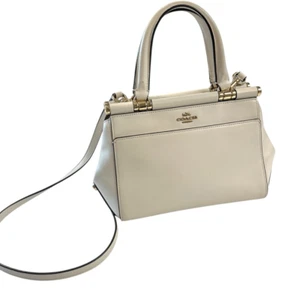 Coach 31918 Ivory Medium Grace Bag 20 Leather Crossbody Top Handle Bag - Picture 1 of 15