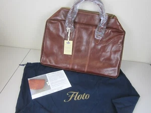 Floto Italian Leather Venezia Trunk Duffle Travel Bag Suitcase (Brand New) - Picture 1 of 10