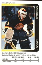 1991-92 (CANUCKS) Panini Stickers #45 Kirk McLean