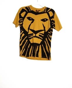 Lion King Broadway Graphic Tee Shirt Youth Large Gold & Black Cotton Casual - Picture 1 of 10