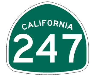 California State Route 247 Sticker Decal R1026 Highway Sign Road Sign  - Picture 1 of 1