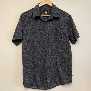 RIPCURL Mens Shirt Size M Short Sleeve Button Up 100% Cotton Blue Surf Casual - Picture 1 of 9