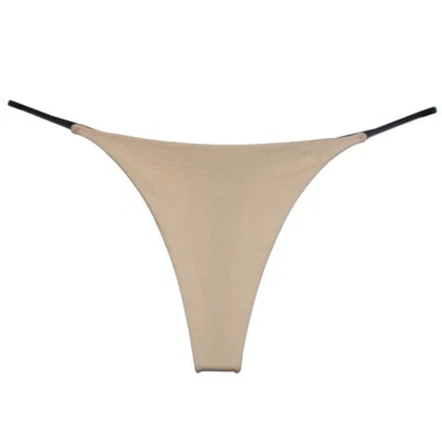 Lote com 1-6 pacotes de mini calcinhas femininas sexy tanga micro conjunto de biquínis fio dental - Imagem 1 de 4