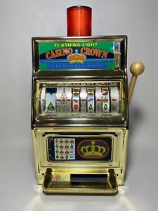 Vintage Waco Flashing Light Casino Crown Slot Machine. Tested And Works!