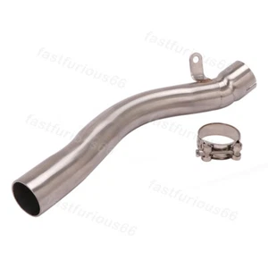 For Kawasaki Ninja ZX10R 2016-2020 Delete Catalyst Exhaust Pipe Middle Link Tube - Picture 1 of 5