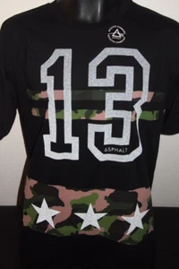 NEU OHNE ETIKETT ASPHALT AYC MT/S INFANTERIE TARNFARBEN 13 GRAFIK S/S T-SHIRT GRÖSSE HERREN LARGE - Bild 1 von 3