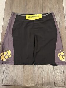 Men’s Clinch Gear Jiu Jitsu MMA Fight Shorts Board Shorts black Gray XL