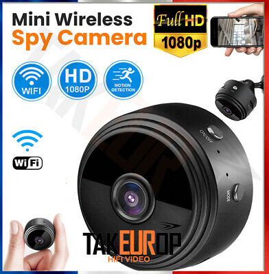 Mini Caméra Espion Surveillance Sécurité Intérieur Vision HD 1080P WIFI • 14.02€