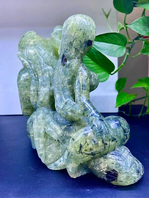 7.47LB Natural grape stone gemstone hand carved healing - Image 1 of 4