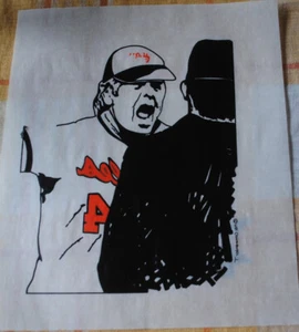 EARL WEAVER BALTIMORE ORIOLE CA 1981 TRANSFER TEE SHIRT DECAL IRON ON - Picture 1 of 3