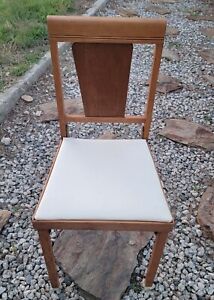 Leg O Matic Vintage Wood Folding Chair Camper RV Airstream Studio Made In USA