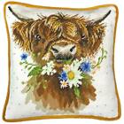 Bothy Threads Tapestry Embroidered Pillow Set "Daisy Coo Tapestry", 14Inchessqua