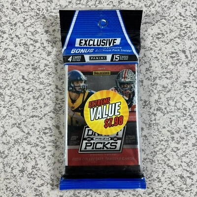 2016 Panini Prizm Collegiate Draft Picks Football Cello Pack Value New Sealed - Image 1 of 2