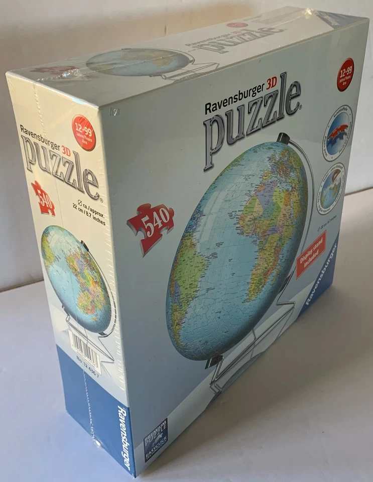 Ravensburger The Earth 3d World Globe Puzzle 540 Pcs
