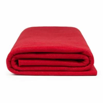 Red ACRYLIC FELT FABRIC By The Yard _72" WIDE_ Thick Soft Felt Fabric - Image 1 of 4