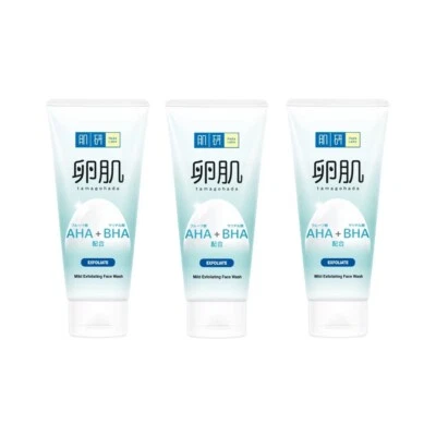 Exfoliante facial exfoliante espuma blanca Hada Labo lavado facial 3x130 g AHA BHA Foto 1 de 4