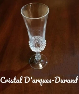 CRISTAL D'ARQUES-DURAND CHAMPAGNE FLUTED GLASS,ANCENIS PATTERN,COND. EXCELLENTE! - Picture 1 of 11