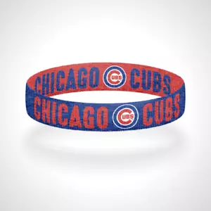 Reversible Chicago Cubs Bracelet Wristband Go Cubs Go Bracelet Everybody In - Picture 1 of 5