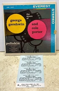George Gershwin & Cole Porter Poliakin Jukebox 7" Compact 33 COVER ONLY Everest - Picture 1 of 6