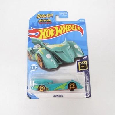 Hot Wheels Batman Scooby Doo Green Batmobile HW Screen Time - New w/ Card Wear - Image 1 of 4