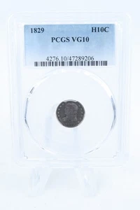 1829-P PCGS VG10 Capped Bust Half Dime Business Strike - Picture 1 of 2