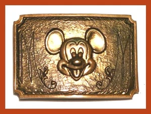 Mickey Mouse Lonnie Burr Mouseketeer Worn Al Shelton Belt Buckle Walt Disney - Picture 1 of 6