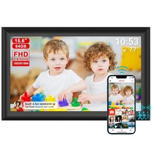 64GB 15.6inch FRAMEO Digital Photo Frame with 1920x1080 FHD IPS LCD Touch Scr... - Picture 1 of 9