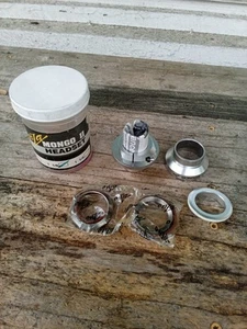 Old School NOS ONZA MONGO II SILVER 11/8" THREADED HEADSET VINTAGE MTB BMX  - Picture 1 of 6