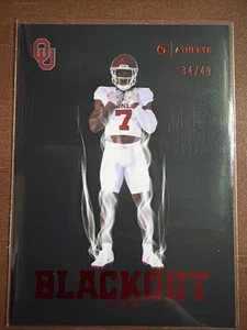 SAMMY OMOSIGHO 2025 ONIT Oklahoma Sooners Fútbol Apagón Lámina de Plata Cantidad - Imagen 1 de 3