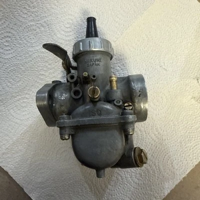 1971 1972 1973 1974 1975 Suzuki Ts 185 Carburetor Carb Ts 185 OEM Mikuni - Image 1 of 4