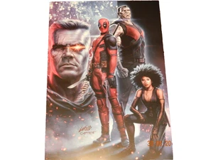 DEADPOOL 2 ARTIST ROB LIEFELD CAPPROTTI 2018 MARVEL MOVIE POSTER 17" X 11 1/2" - Picture 1 of 4