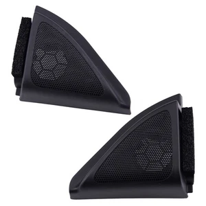 Pair Front Door Speaker Tweeter Cover Trim Fit for Toyota Corolla 06-13 Black ww - Picture 1 of 4