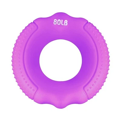  Silicone Strength Finger Grip Muscle Training Rubber Ring Exerciser Hand Power - Image 1 of 4