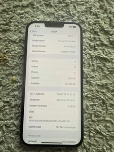 IPhone 13 Pro Max Unlocked 256GB - Picture 1 of 3