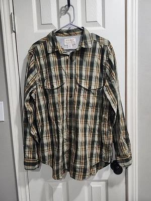 Filson C.C. Camisa con botones a cuadros Filson Co para hombre M pesca al aire libre  Foto 1 de 4