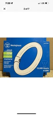 Westinghouse Circular Fluorescent 22W FC8T9/CW  - 8" - 4100k - Cool White - Image 1 of 2