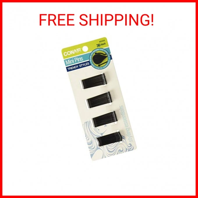 Conair Styling Essentials Mini Pins Black 36 EA
