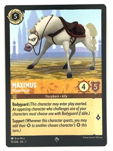 Disney Lorcana TCG The First Chapter - Maximus Palace Horse 10/204 Super Rare - Picture 1 of 2