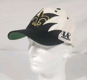 Vintage New Orleans Saints Haizahn Mütze Logo sportlich Druckknopflasche 90er  - Bild 1 von 13