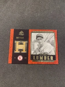 2003 SP Legendary Cuts - legname storico Ted Williams #B-TW rosso /150 (MEM) - Foto 1 di 2