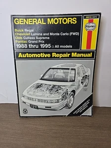 Manuel de réparation Haynes General Motors Regal Lumina Cutlass Grand Prix 1988-1995 - Photo 1/2