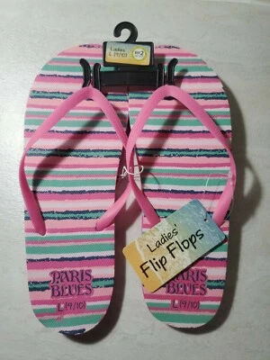 Chanclas DG Sin Marca Tanga Puntera Verano Playa Mujer L 9/10 Multicolor Rayas Foto 1 de 4