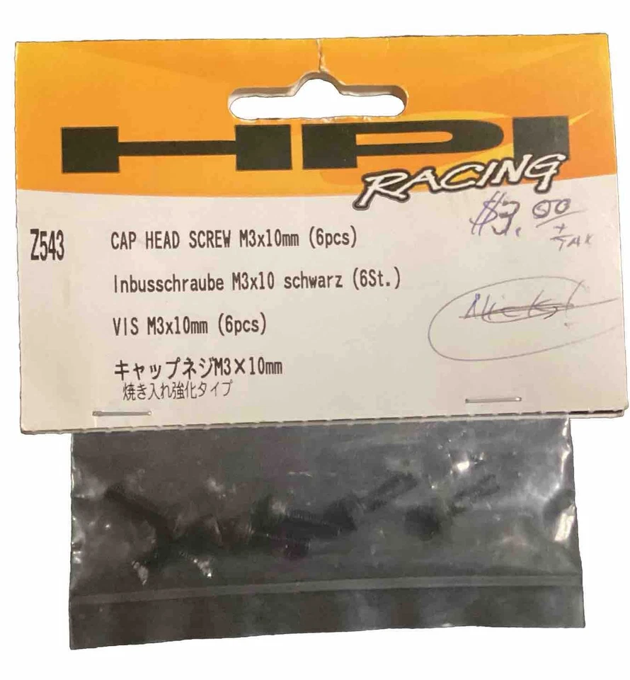 HPI Blitz 2wd SC Z543 Cap Head Screw M3x10 (6) - Image 1 of 1