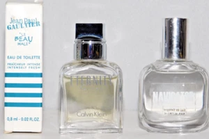 CALVIN KLEIN ETERNITY DANA NAVIGATOR JEAN PAUL GAULTIER LE BEAU MALE COLOGNE X 3 - Picture 1 of 13
