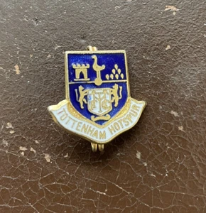 TOTTENHAM - BLUE SHIELD - RARE VINTAGE 70’s COFFER ENAMEL BADGE/PIN - SPURS - Picture 1 of 2