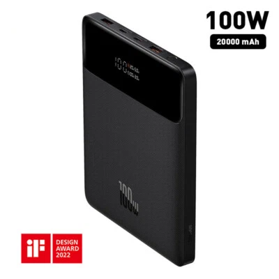 Baseus 100W Power Bank Notebook Handy Schnell Ladegerät Tragbar Externe Batterie - Bild 1 von 4