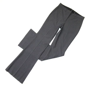 NWT THEORY Demitria in Charcoal Gray Traceable Wool Flare Trouser Pants 4 x 35 - Picture 1 of 5
