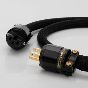 Audio Powe Cable OCC Copper Mains Supply Cord EU Schuko Plug US Power Connector - Picture 1 of 13